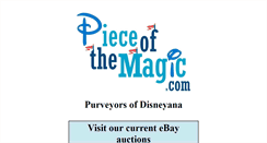 Desktop Screenshot of pieceofthemagic.com